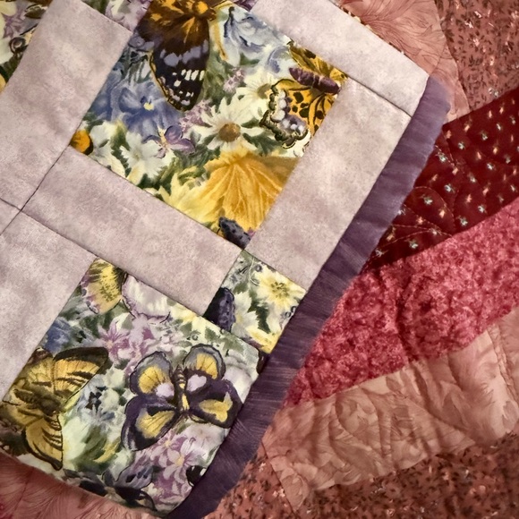 Upcycled Vintage Quilt Patch Jacket/Kimono oversized Jacket - Picture 4 of 9